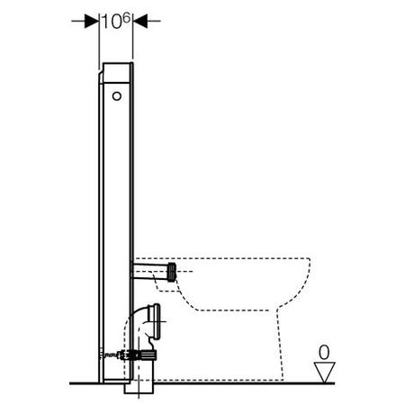 Monolith Blanc pour WC au sol