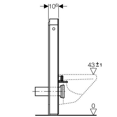 Panneau WC Monolith 101 pour WC suspendu et AquaClean Sela Blanc